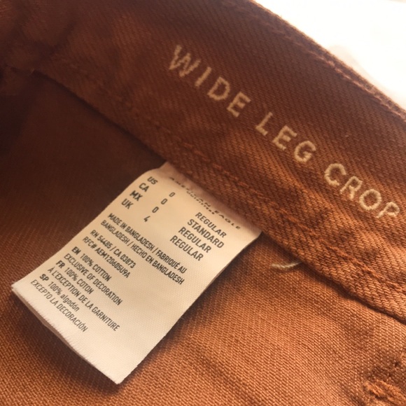 American Eagle Wide Leg Crop Rust 0 - Picture 6 of 13